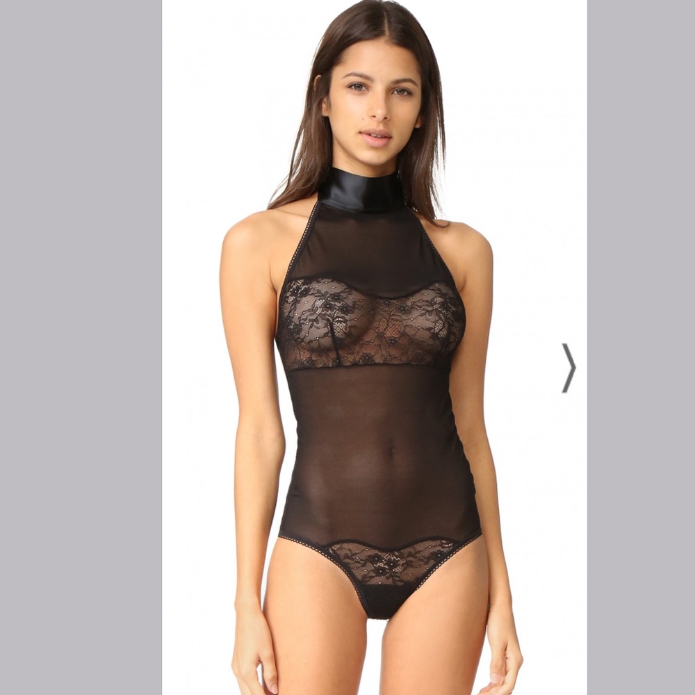 NWT- HANKY PANKY -After Midnight Love Tie Open Bodysuit